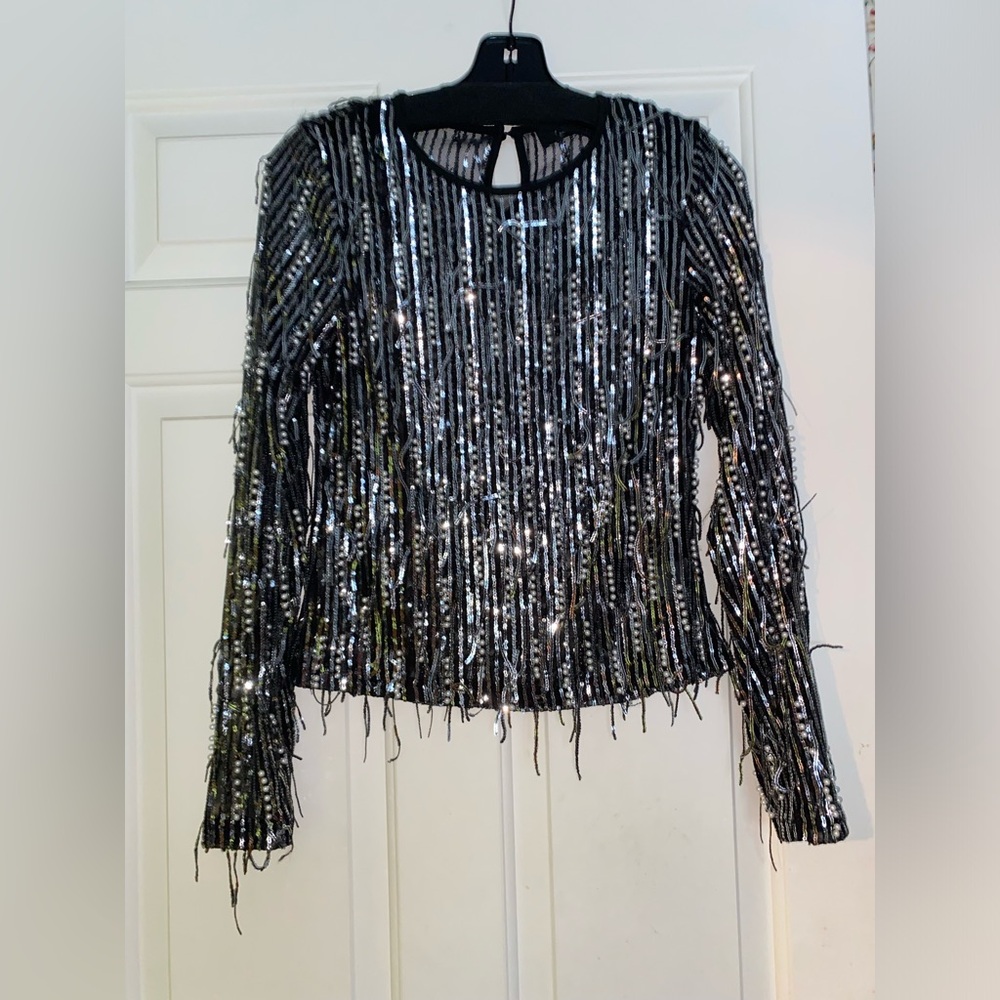 Sequin Sparkle Beaded  Top